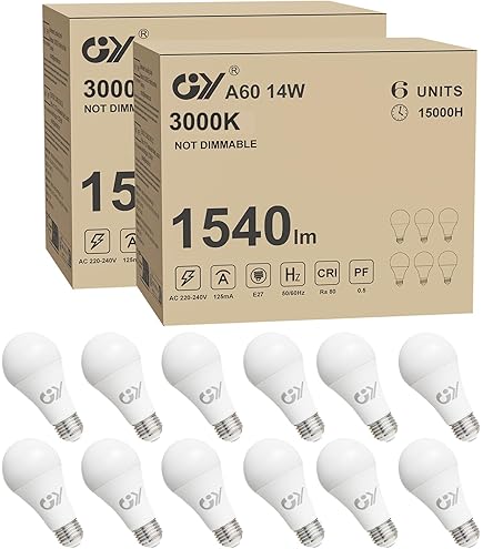 LED Deckenleuchte Weiß 12W IP54 - Für Bad, Küche & Wohnzimmer