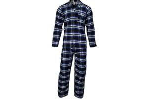 Location Clothing Mens Cotton Flannel/Brush Cotton PJ Pyjama Set PJ's Pyjamas Sizes S-4XL