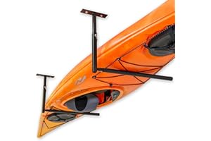 StoreYourBoard Single Kayak Ceiling Rack, Adjustable Storage Mount, Overhead Garage System