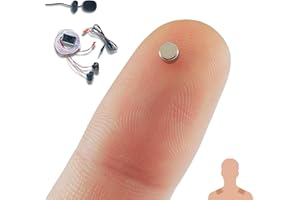 PingaOculto Oreillette Espion Ecouteur Mini Invisible Examen Nano Caché Telephone Microphone Filaire Bandes Adhésives - Casque sans Fil Discrete Ecoute à Distance (Oreillette Espion Nano + Microphone)