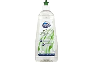 CARE + PROTECT Abrillantador para lavavajillas universal ECO+, hipoalergénico, facilita el secado rápido, brillo extra, sin halos, 500 ml