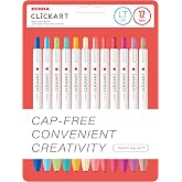ZEBRA CLICKART MARKET PEN LT 12 LI SET