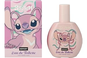 ‎SENCE Disney Stitch & Angel Vanille EDT, Parfüm für Damen, Kinder, Teenager und Mädchen, Sence Vegan Beauty Eau de Toilette, Kinderparfüm (1 x 100ml)