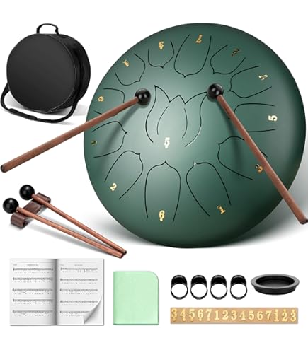 Tamburo In Acciaio 10 Pollici Do-Electr - 11 Toni Con Mazzuolo E Borsa - Foto 2