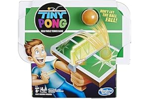 HASBRO GAMING TINY Pong Solo Table Tennis Kids Electronic Handheld Game Ages 8 and Up