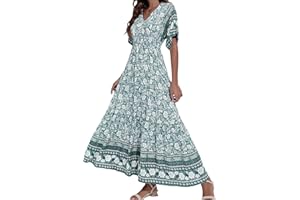 NNGOTD Robe D'été Femme Robe Femme Tencel Bambou Chic Sexy Bohème Pas Cher Robe de Décontractée Robe Ete Femme Robe de Cocktail Vintage Robe Mini Robe Les Casual Robe de Plage Robe Femme Chic et élégant