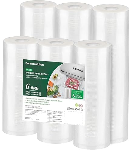 SiaMed Vakuumierfolien 28x600cm - BPA-frei, Reißfest & Kochfest Für Sous Vide