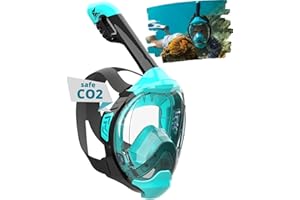 Khroom Full Face Snorkel Mask Adults and Kids 3 + | Certified CO2 Safe | Alternative to Snorkel Set | Snorkelling Equipment - Seaview Y