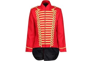 Ro Rox Herren Gotisk Parade Jacke Marschkapellen Schlagzeuger Emo Frack