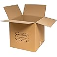 Lot De 50 Cartons Pliables 30x30x15 Cm - FEFCO 0201 Simple Cannelure - Parfait Pour L'expédition, Le Stockage Et L'emballage