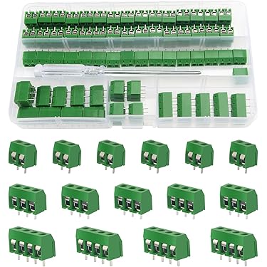 Morsettiera A Vite Per PCB - Connettore Universale 10/12 Pin, Passo 2.54mm, Verde - Per Circuiti Stampati - Foto 7