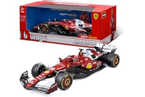Bburago - Ferrari SF-25 F1 2025#16 Leclerc, Auto Diecast in Scala 1:18, Replica Dettagliata Monoposto Ferrari Formula 1, Licenza Ufficiale Ferrari, Età Consigliata 14+ Anni