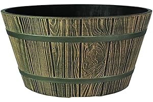 The HC Companies Planter, Aged Oak, 16"