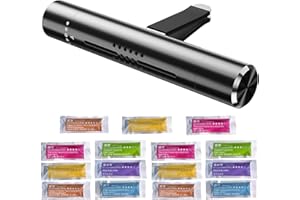 YEWCEP Auto Duft Innenraum Luftreiniger Duftspender Innenraum Aluminium duft für Auto lüftung mit 15 Duftstäbchen effektiv automatisch Verteilung Klimaanlage Geruchsbeseitigung Lüftungsgitter