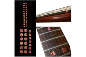 INLAYSTICKERS Inlay Sticker Marqueurs de Frettes pour Guitares & Basses - Custom Dots Set - Rouge Ormeau