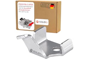 SOLIDfy® Kit de reparación del código de error P2015 para 2.0 TDI con colector de admisión de plástico 03L129711AG y actuador de la válvula de mariposa 03L129086