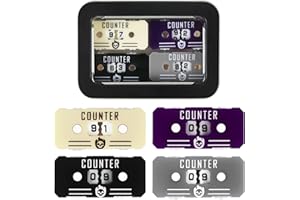 SIXPOINTS 4PCS Twin Digits Life Counters Health Tracker Compatible with Magic The Gathering Commander Deck, LCG/RPG/D&D/MTG/CCG/TCG Gaming Table Games