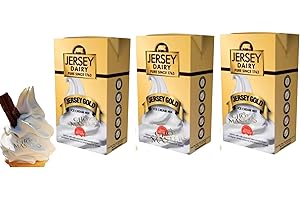 SYNC'T Ice Cream Mix - Soft Serve - Premium Jersey Gold Soft Serve Ice Cream Mix - 3 Packs of 1L Boxes - Superior Creamy Taste - Compartible With Ninja Creami - Home or Commercial Use - 3 x 1L Total