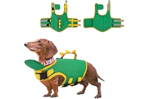 JODSEN Dog Life Jacket, Small Dogs Life Preserver for Swimming Ripstop Dogs Life Vest Adjustable Dog Float Coat Dog Swimming Jacket with Rescue Handle Dog Buoyancy Aid Lifejacket Pet Safety Vest (S,2.5-5kg)