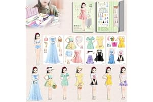 Foapeca Magnetic Dress Up Baby,2024 New Magnetic Princess Dress Up Paper Doll, Magnet People Clothes Puzzles Game for Girls Ages, Magnetic Dress Up Dolls for Girls, Magnetic Dress Up Travel Toys (#4)