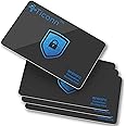 TICONN RFID Blocking Cards - 4 Pack, Premium Contactless NFC Debit Credit Card Passport Protector Blocker Set for Men & Women, Smart Slim Design Perfectly fits in Wallet/Purse (4)