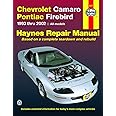 Chevrolet Camaro & Pontiac Firebird (93 - 02): All Chevrolet Camaro And Pontiac Firebird Models 1993-2002