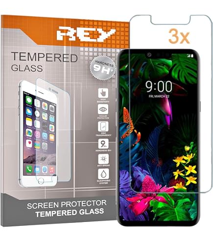 E-Hamii [3 Pezzi] Vetro Temperato Infrangibile 9H Compatibile con LG G8X ThinQ,[Cristallo HD Chiaro]Pellicola Salvaschermo da 0,33 mm per LG G8X ThinQ