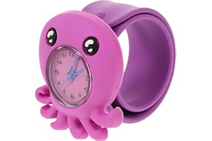 UKCOCO Reloj Slap para Niños Dibujo Animal Patrón de Silicona Reloj de Cuarzo Niños Divertido Slap Reloj de Pulsera para Niños Niñas Estudiantes