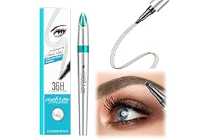NAZAZ Matita Sopracciglia Microblading Waterproof, 3D Penna per Sopracciglia con Quattro Punte, Penna Sopracciglia Crea Sopracciglia Dall'aspetto Naturale Senza Sforzo (Marrone scuro)