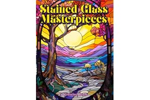 Stained Glass Masterpieces: A Coloring Book