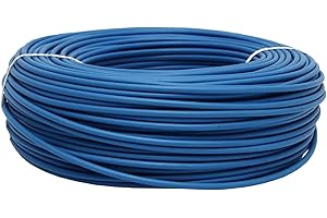 COFAN Rouleau de Câble Électrique de 100 m | H07V-K | Section 1 x 1,5 mm2 | Couleur Bleue