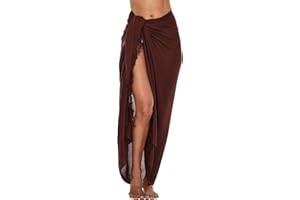 SHU-SHI - Sarong/paréo - pour femme - look de plage - à porter au-dessus du maillot de bain