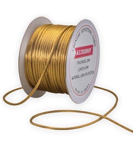 Cordoncino Satinato In Nylon Rosso Da 80m – 1,5mm Per Macramè, Nodi Cinesi, Bracciali, Collane E Gioielli Fai Da Te – Filo Morbido E Lucido - 5