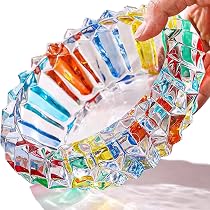 Posacenere Per Sigari In Vetro E Cristallo – Elegante, Infrangibile, Perfetto Per Interni Ed Esterni, Terrazza, Casa O Ufficio – Confezione Regalo (Oro)