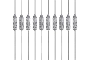 ALLECIN 10 sztuk bezpieczników termicznych Tf 157 stopni Celsjusza 10 A 250 V AEC157E zabezpieczenie temperatury 157℃ bezpieczniki termiczne