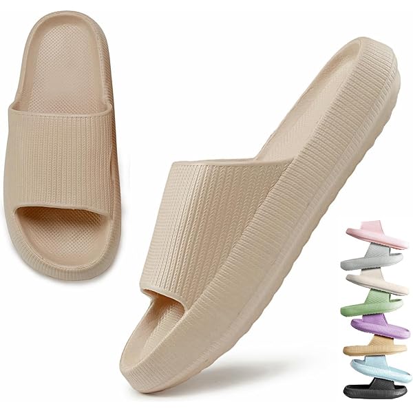 Misolin Claquettes De Douche Antidérapantes EVA – Chaussons Piscine, Plage Et Maison Ultra Confortables Et Légers Pour Hommes Et Femmes