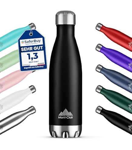 Thermosfles, 500 ml, roestvrij staal, lekvrij, BPA-vrij, eenvoudige reiniging, herbruikbaar, drinkfles voor school, sportschool, kinderen, reizen en kantoor