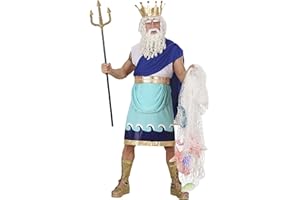 W WIDMANN MILANO Party Fashion - Kostium Posejdon, grecki bóg, bóg morza, podwodny świat, kostiumy karnawałowe