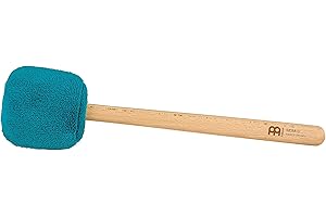 Sonic Energy Gong Schlägel Petrol – 30 cm – Aus Wolle und Kunstfell – Buchenholzgriff – Für Gongspieler, Percussion, Meditation (MGM-S-SP)