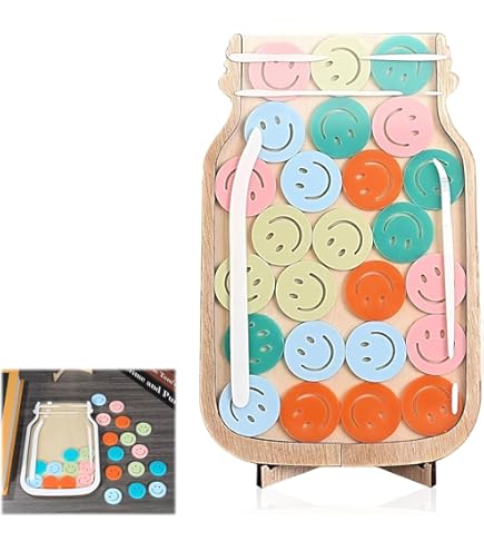 Belohnungsglas Für Kinder - Motivationssystem Mit 30 Blumen & Sticker