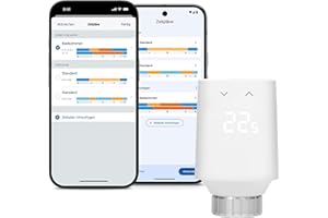 Eve Thermo (Matter, 5. Gen.): Smartes Heizkörperthermostat, Heizkosten sparen, funktioniert mit Alexa, Apple Home, Samsung SmartThings, Google Home, benötigt Thread Border Router