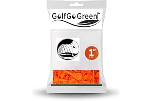 GOLFGOGREEN 100 x Graduated Plastic Castle Golf Tees **BULK PACKS OF 100 TEES** BUY 2 OR MORE AND SAVE 10%