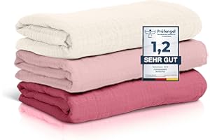 furora BABY Burp Cloths Baby 80 x 80 cm XL - 100% Organic Muslin Cotton, Very Soft, Extremely Absorbent, Easy to Clean and Washable (at 60 Degrees), Muslin Cloths, First Equipment Newborn