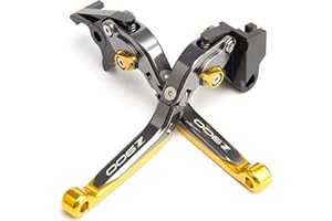 ENUOLIAN CNC Ajustable Pliable de Frein de Moto d'embrayage de Frein de Moto pour Kawasaki Z900 Z650 2017-2021 2018 2019 2020 Frein Embrayage Leviers (Couleur : Or, Size : Z900)