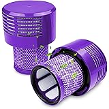 Fousenuk 2 Pezzi Filtro Compatibile con Dyson V10, Ricambi Absolute Accessori Originale Filtri, Cyclone Aspirateur, Lavabile 