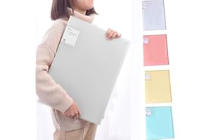 UGIF Diamond Painting Aufbewahrungsbuch, A3 30 Pags Painting Storage Book Clear Pockets Sleeves Protectors Art Portfolio Book for Painting Presentation, Solid PräSentationsordner Aus Pp