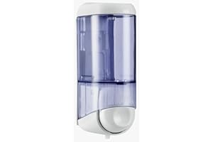 Mar Plast A58301 - Dispenser per sapone liquido, 0,17 l, colore: bianco, 150 x 75 x 55 mm