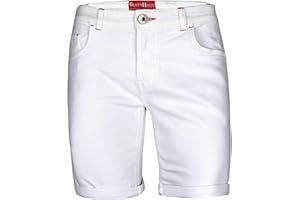 BlauerHafen Herren Designer Jeans Shorts Stretch Kurze Hose Super Flex Slim Fit Sommer Denim Half Pants Casual Bermuda