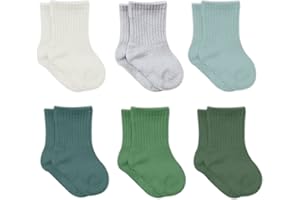 bistyle Cotone 6 paia di calzini per neonati da 0 a 3 mesi a 2 – 3 anni | calzini profumati per bambini | calzini per bambini