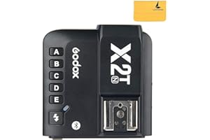 Godox X2T-N TTL-Funk-Blitzauslöser Compatible with Nikon, 1 / 8000s-HSS, 5 Separate Gruppentasten und 3 Funktionstasten für eine schnelle Einstellung